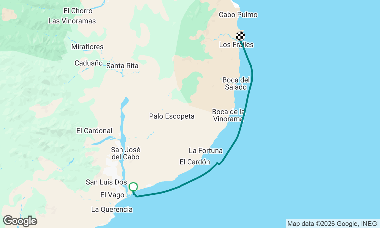 San Jose Marina to Los frailes osx