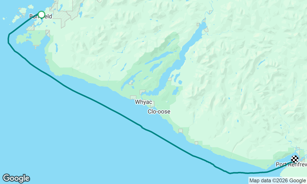 JibSet RRR Day 22
Bamfield to Port Renfrew