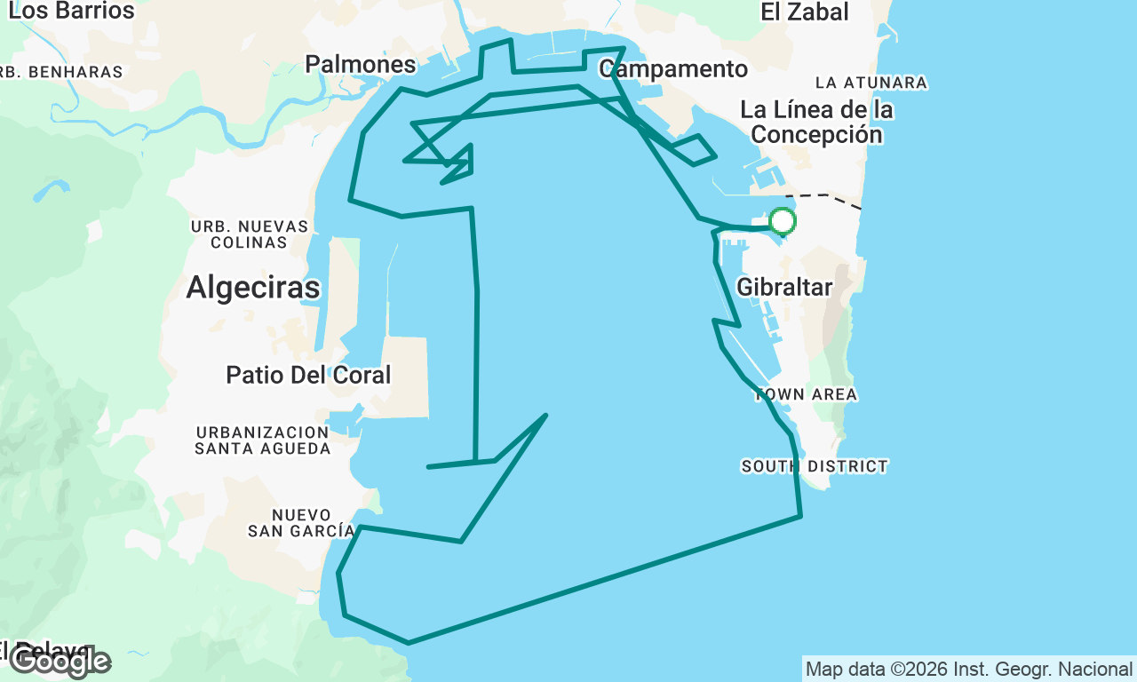 Pm tip around gib bay, and return to port 