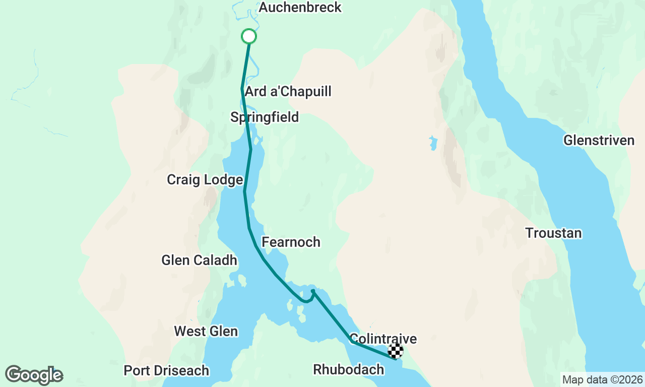 Loch Riddon to Colintraive