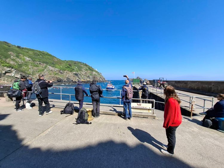 Voyage photo from Sark back to SPP for Liberation Day Celebrations