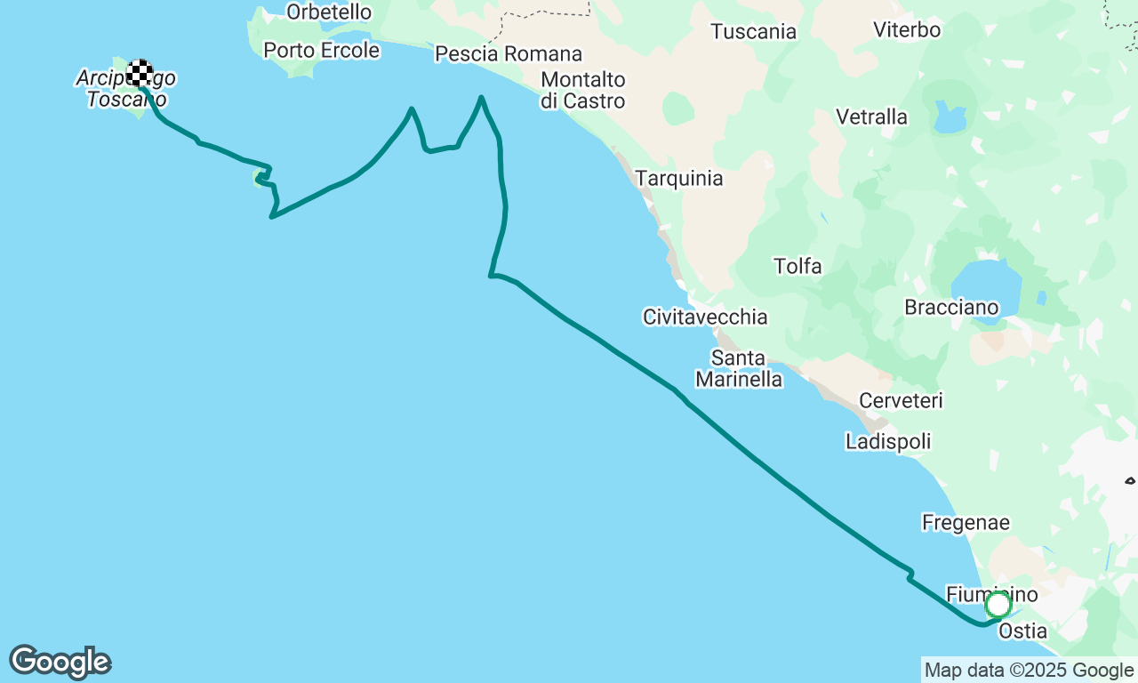 Porto Romano to Isola Giglia 