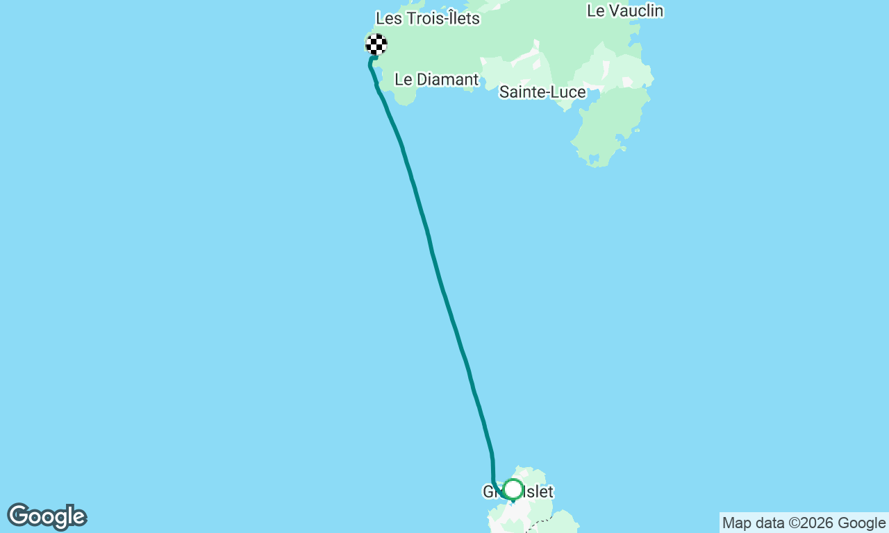 Crossing to Grande Anse d’Arlet, Martinique