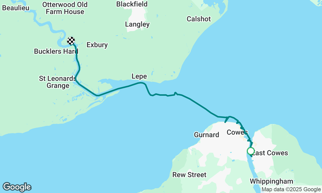 East Cowes to Beaulieu River 