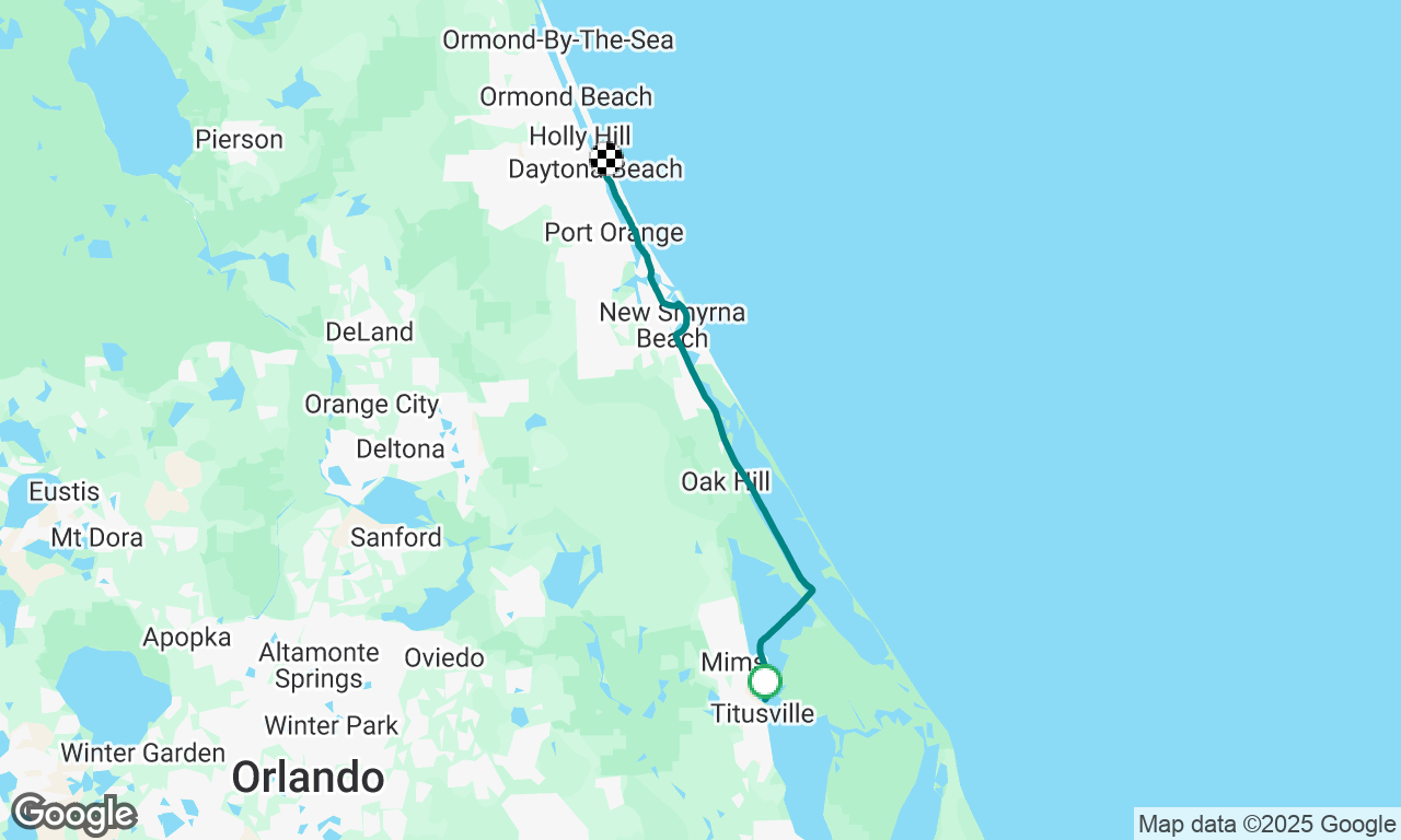 Delivery from Titusville to Hampton 