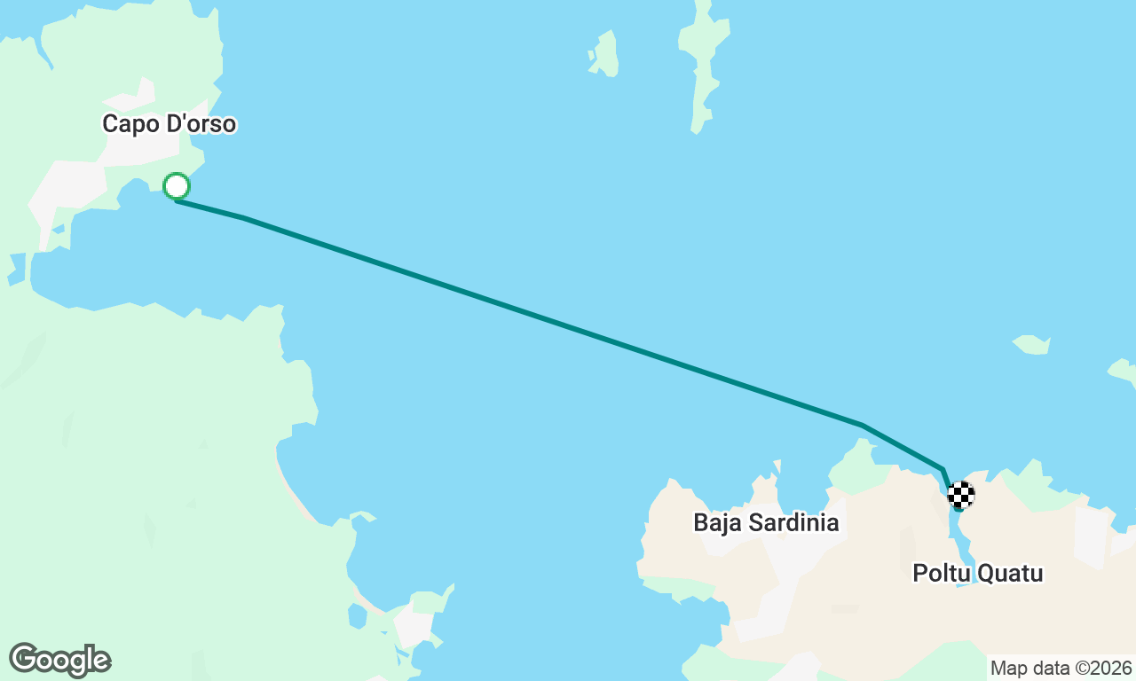 Capo D'orso to Poltu Quatu - July 6, 2026