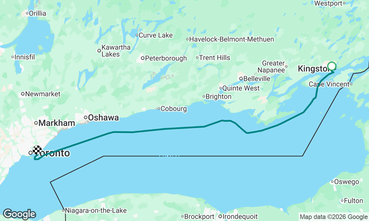 Traversée du lac Ontario