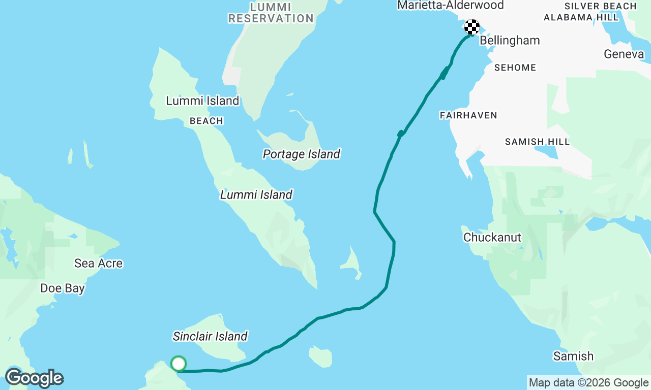 Cypress Island to Bellingham