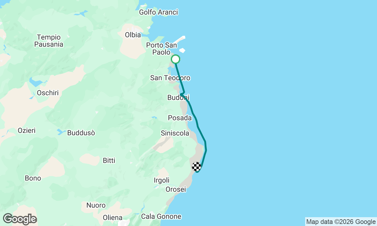 East coast of Sardinia