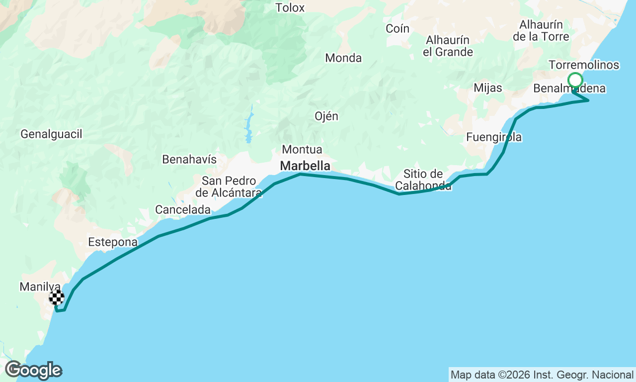 Trip from benlemadena to duquesa