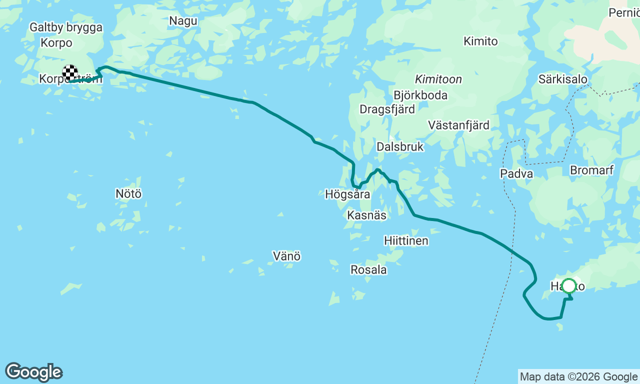 Hanko to  Korpostrom 