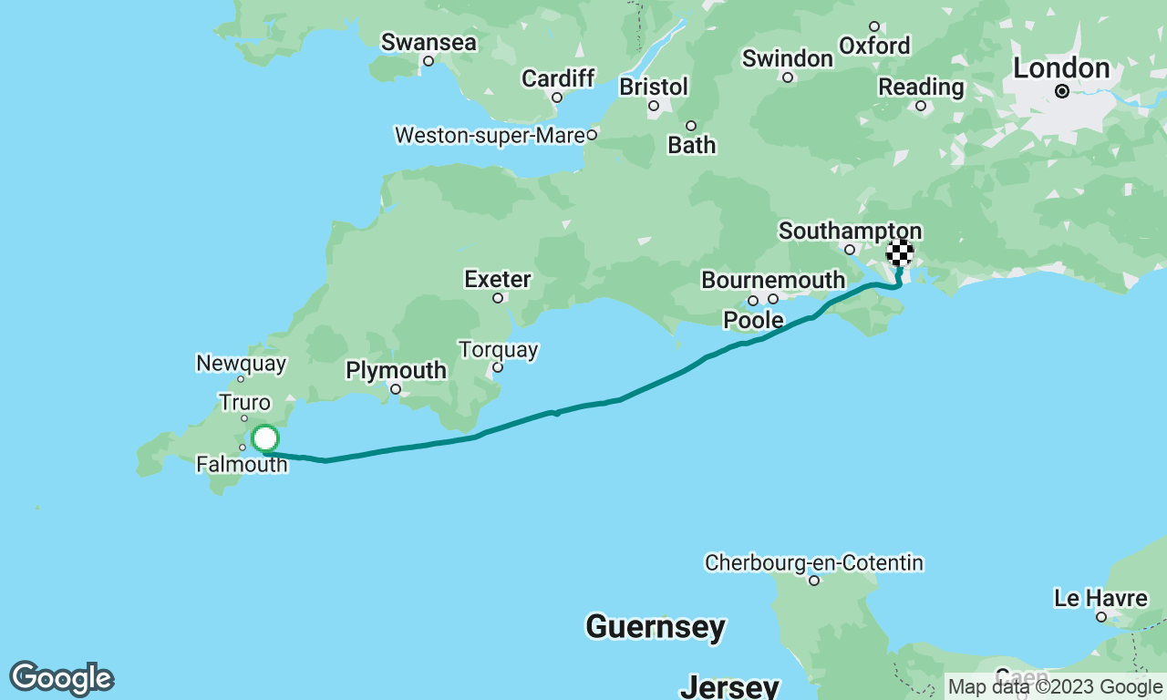 My new yacht delivery leg 2 from St Mawes in Cornwall to Port Solent marina in Portsmouth.
