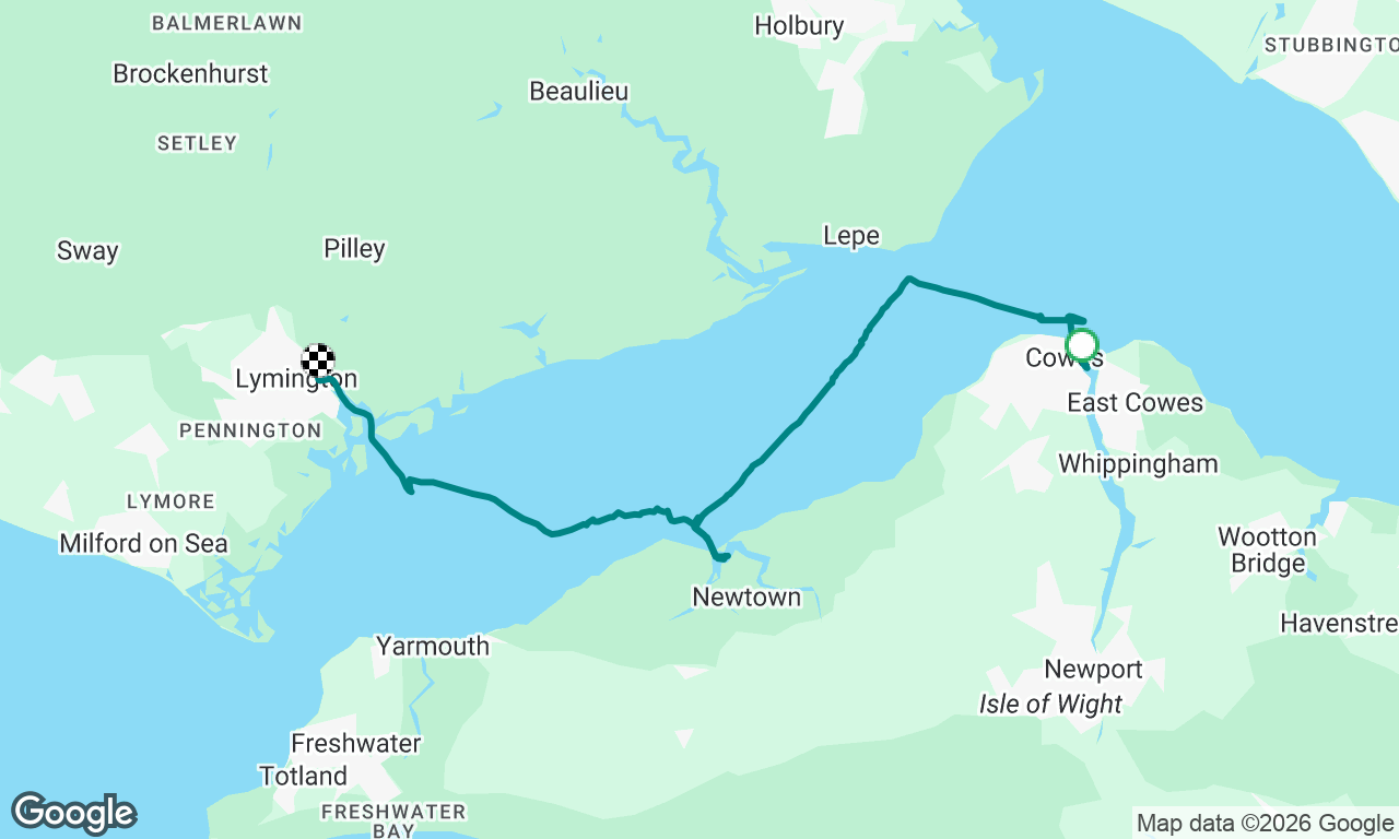 CS D2 - Cowes to Lymington via Newtown Creek