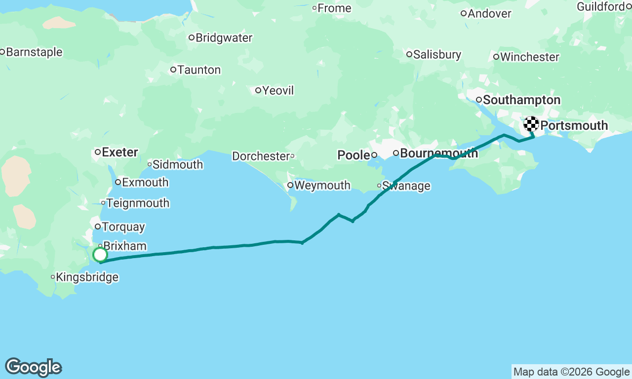 Return from Dartmouth to Gosport