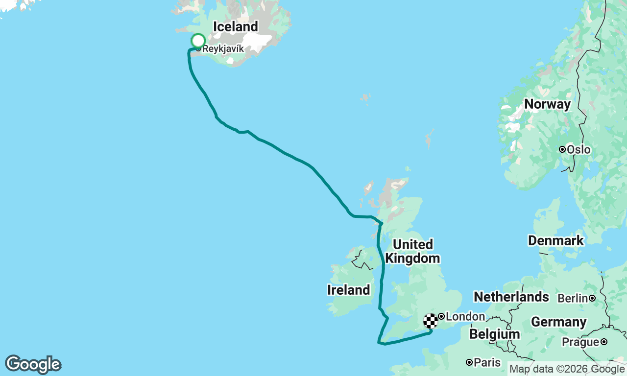 Skirr Adventures
Reykjavik to Portsmouth