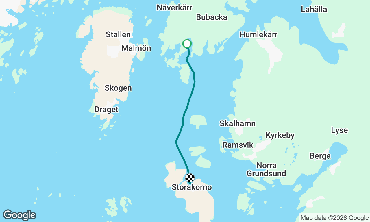 Näverkärskilen to Stora Kornö