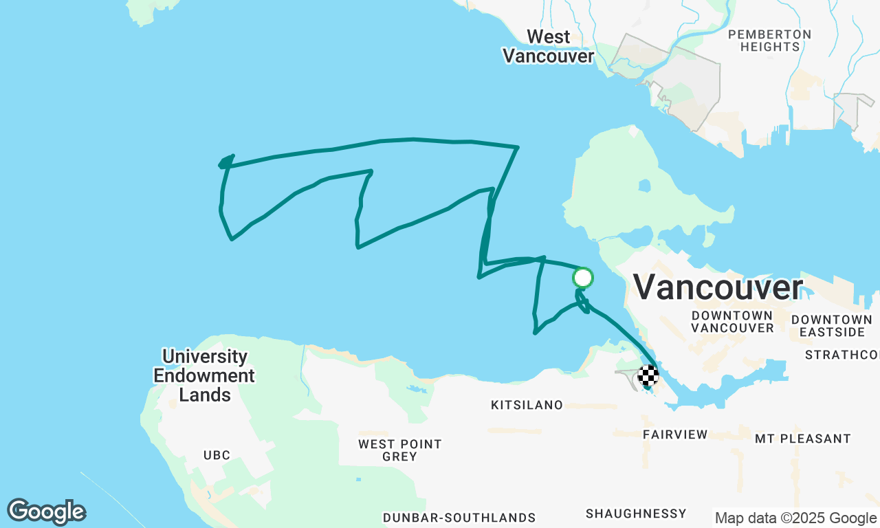Day sail with pleasant and temps 