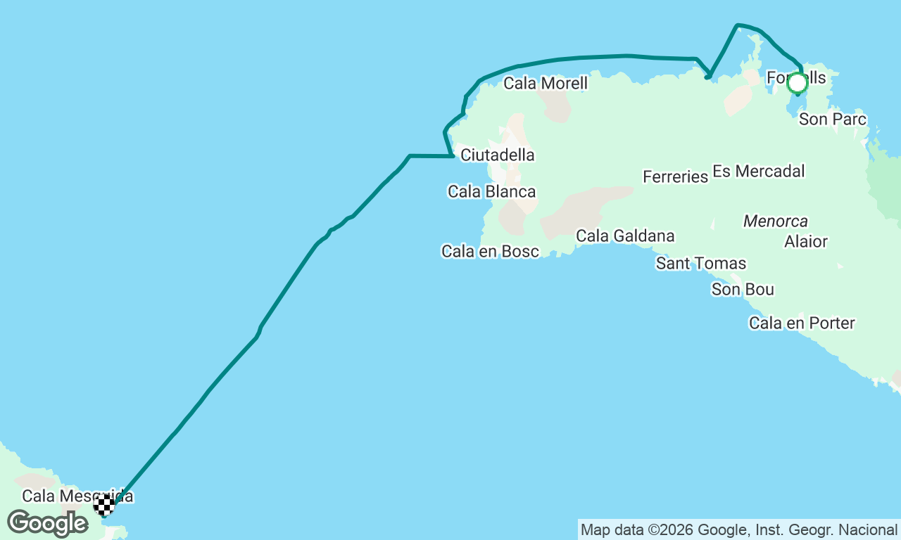 Fornells to Pregonda to Cigonya & overnight to Cala Molto, Mallorca