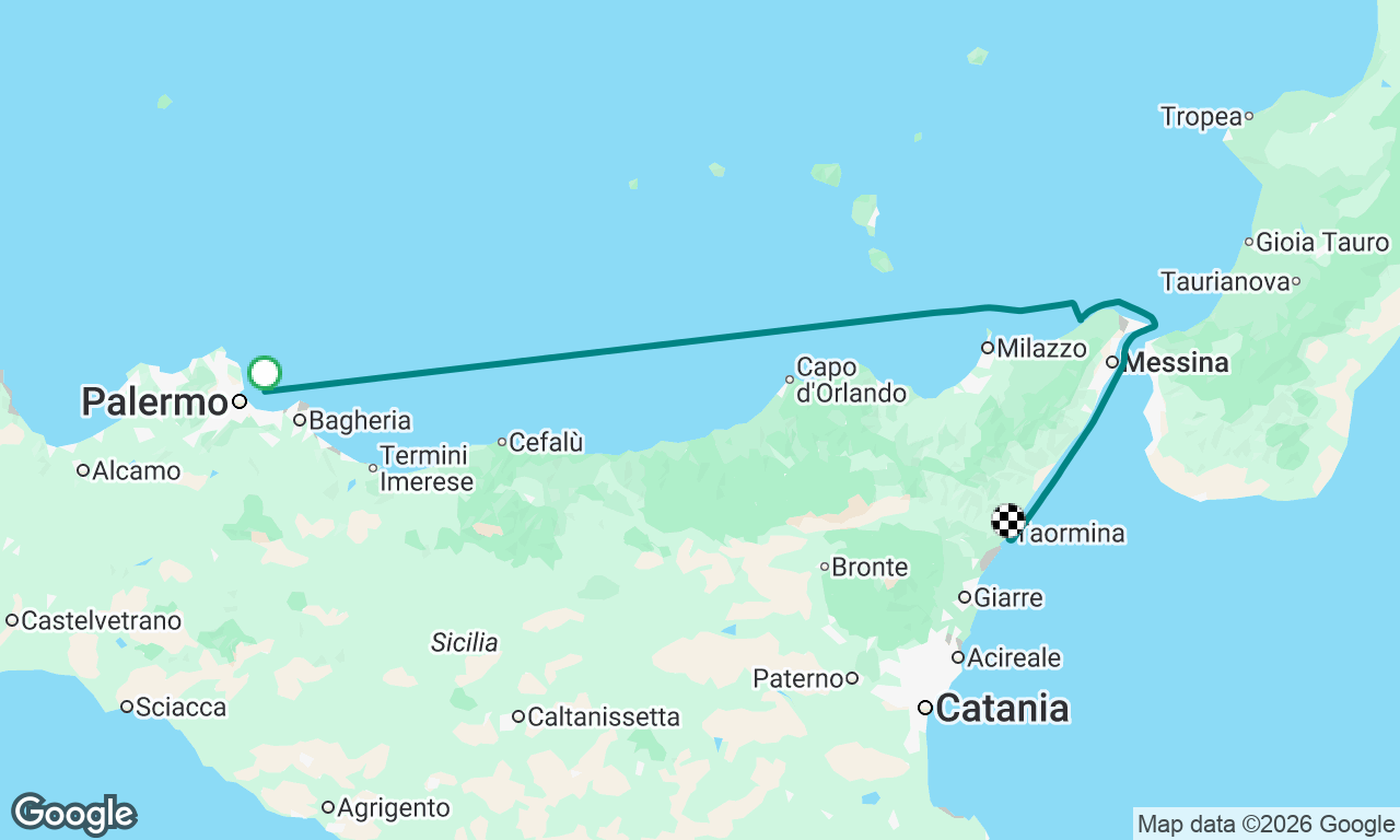 Palermo to Taormina
