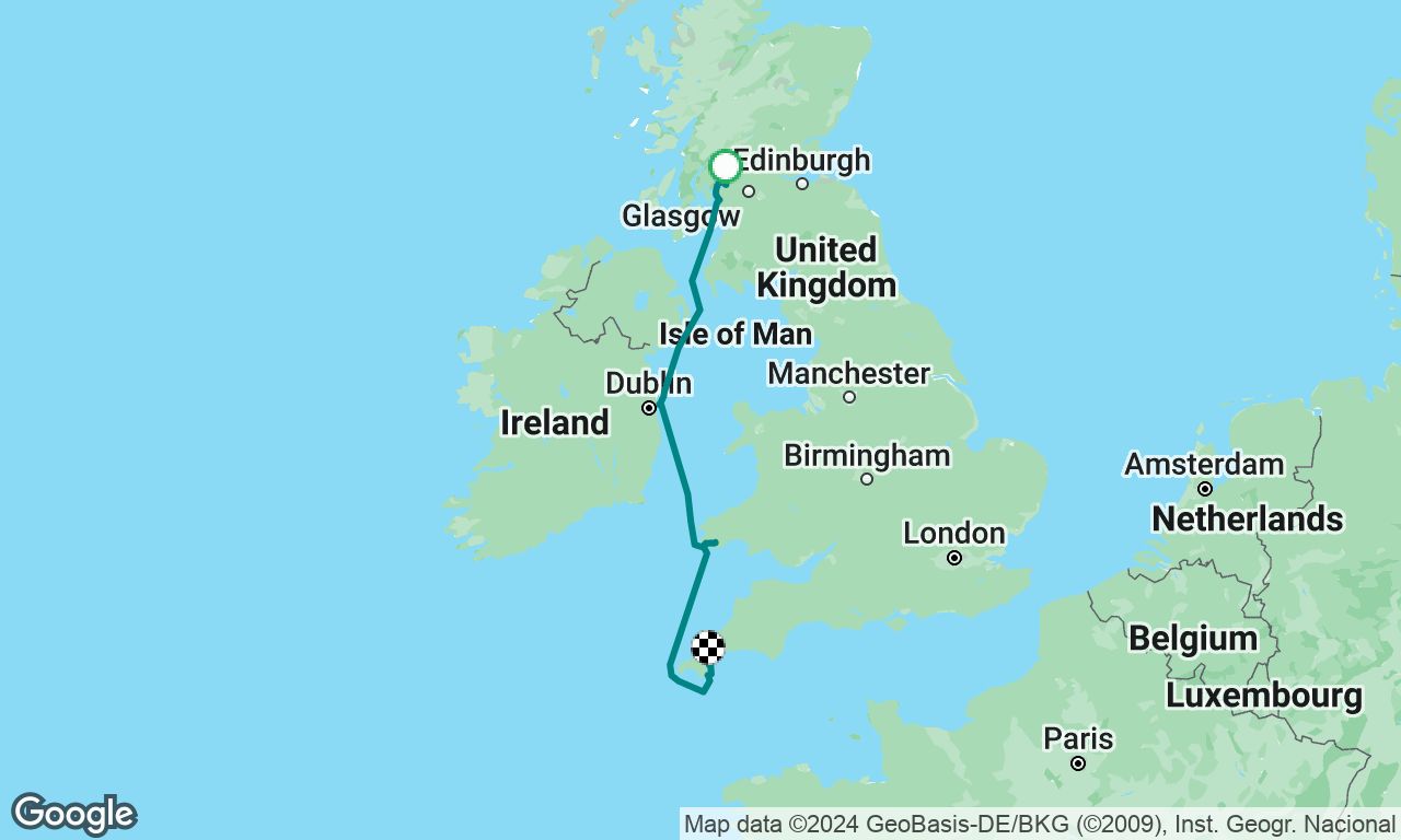 Boat delivery from Greenock to Falmouth, UK