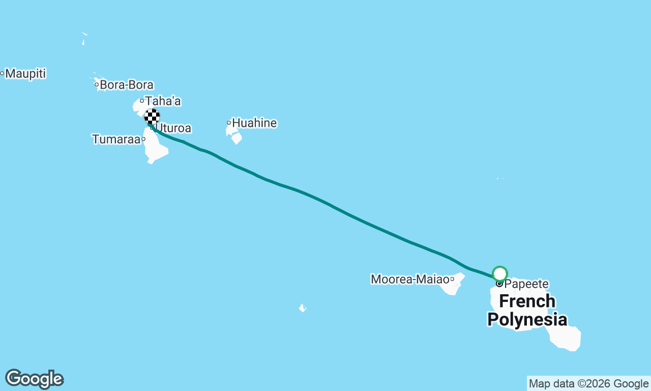 Single handed from Technimarine Shipyard to Raiatea