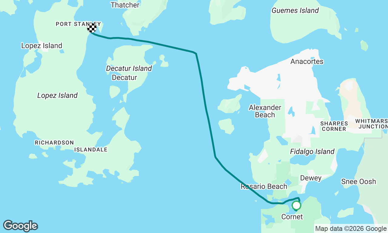 Cornet Bay to Spencer Spit