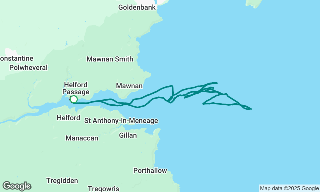 Day sail from Helford River