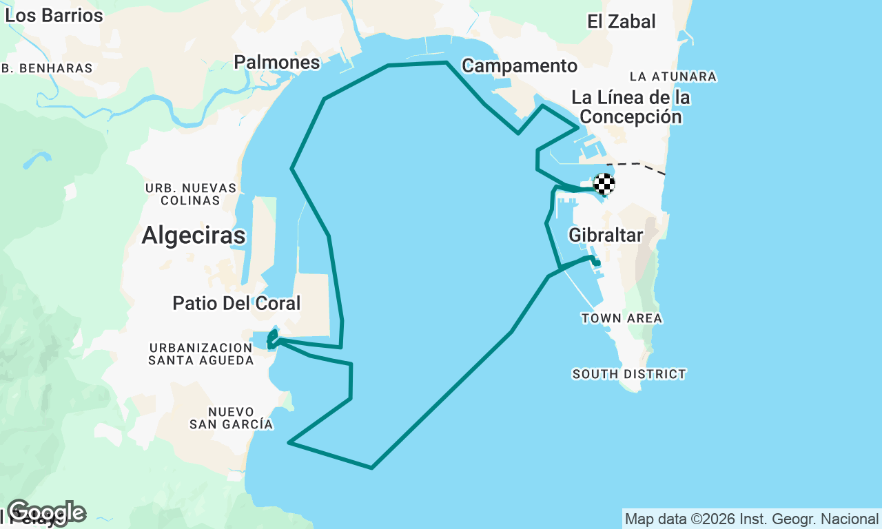 Travel around gib and then tow from Algeceris