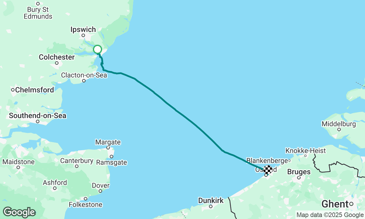 E2E Leg 2 Harwich-Oostende 