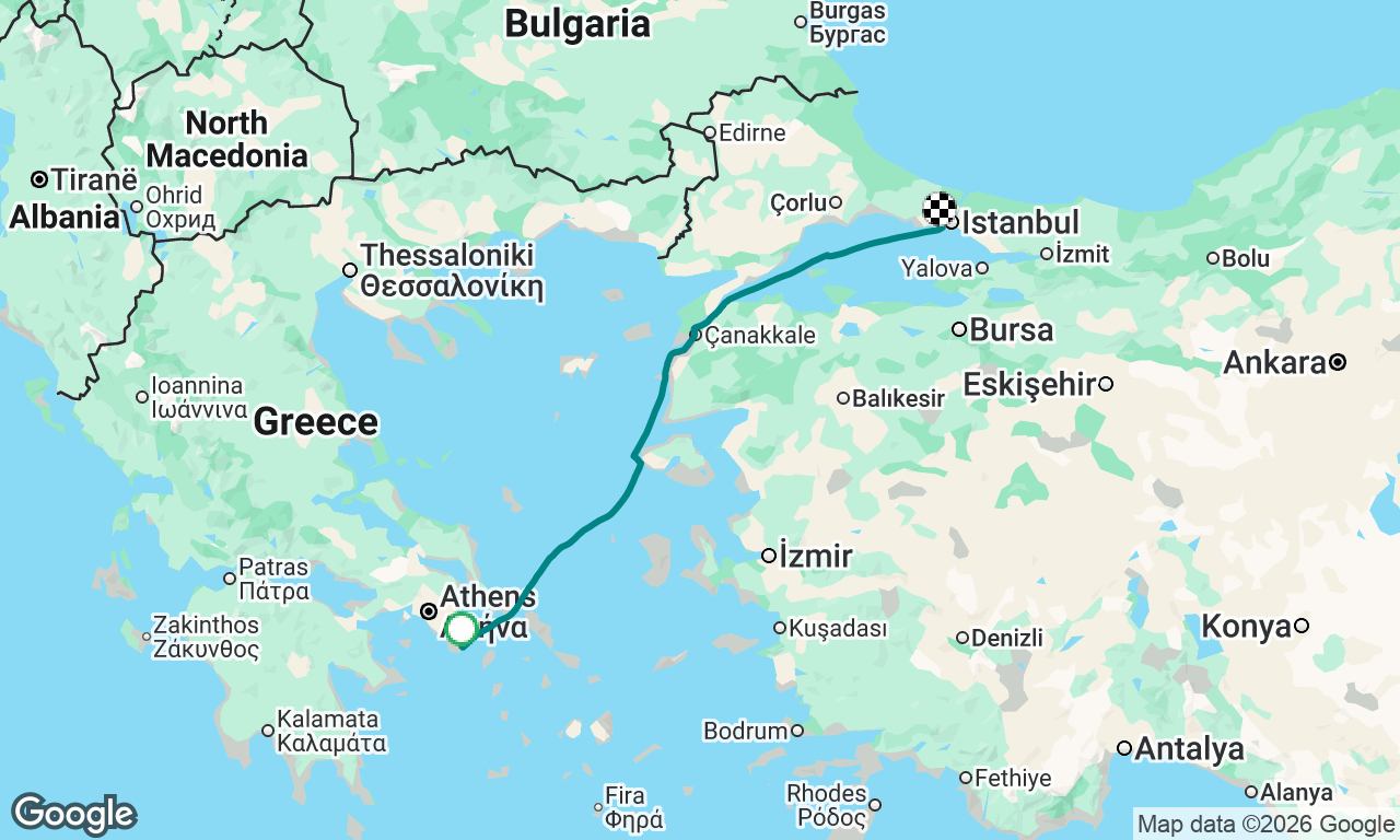 Leg 3 - Lion's Story delivery, Rome to Limanu