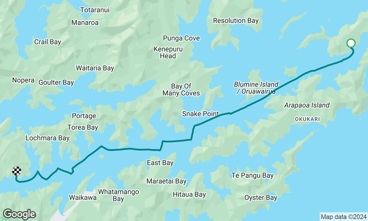 Nagakuta Bay north to Bottle Bay