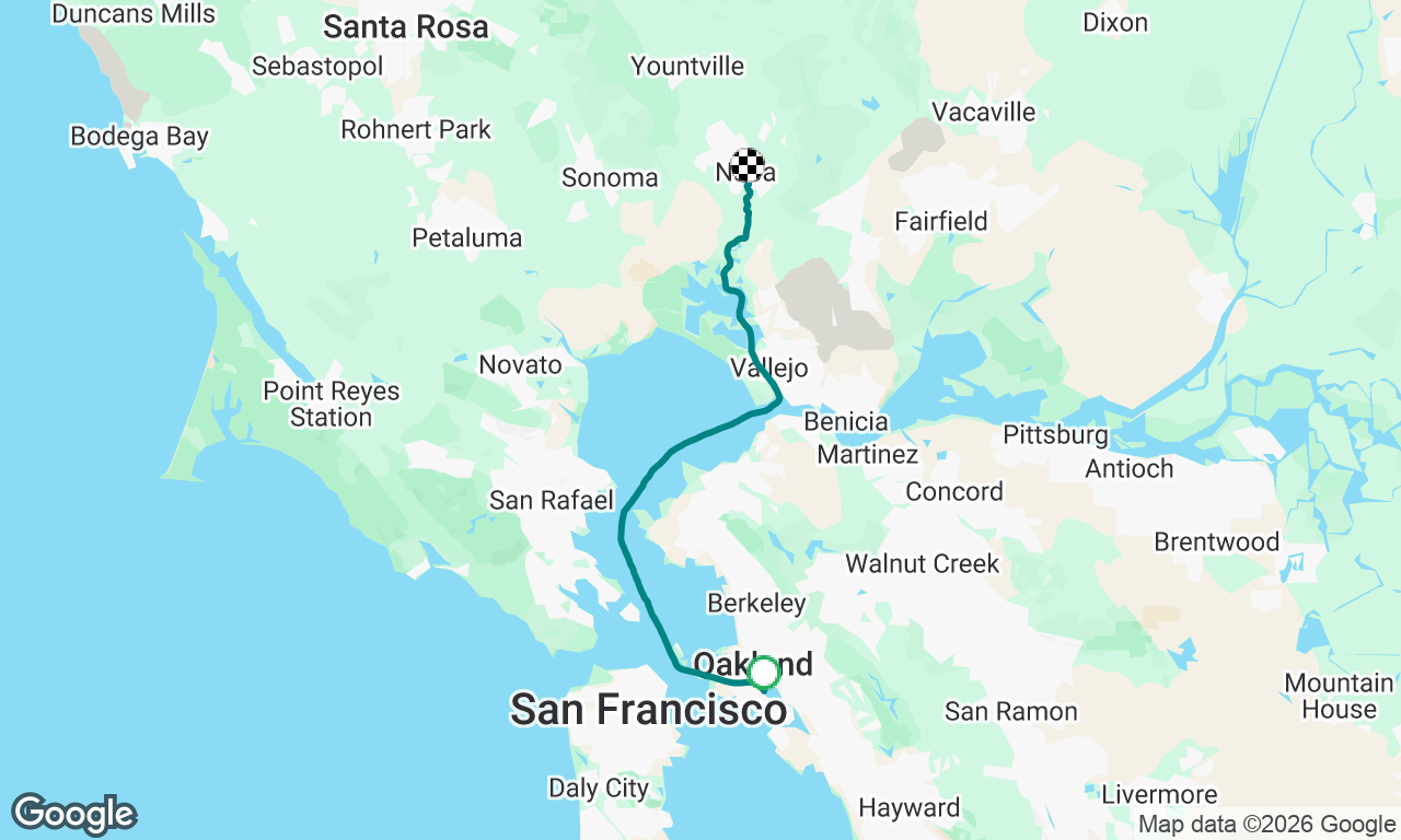 Sail up to Napa Valley Yacht Club
