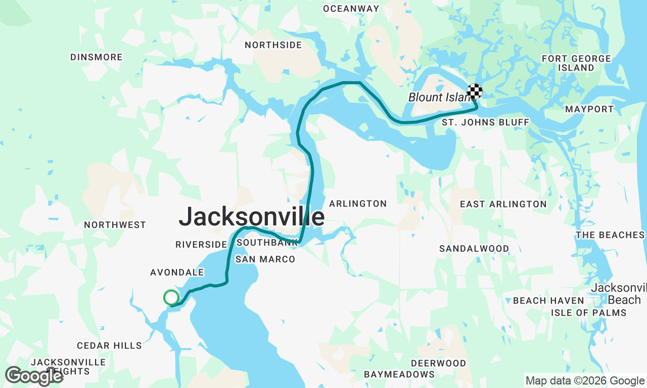 Port 32 JAX to Little Marsh Island