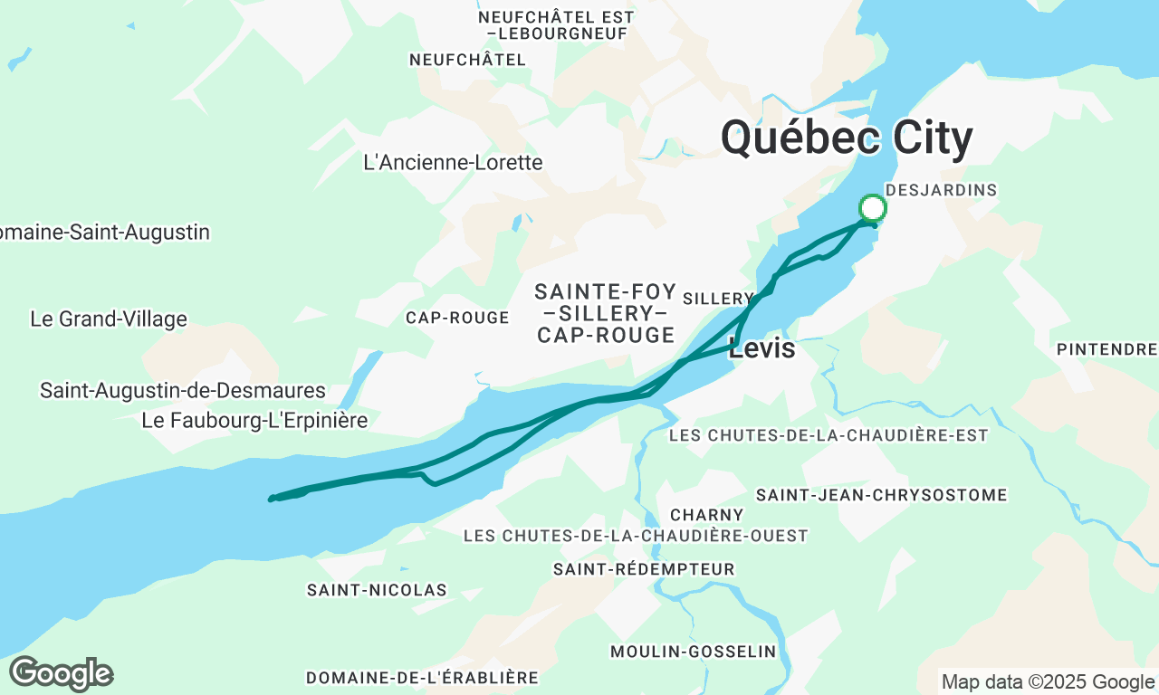 Flotille de nuit vers Neuville 