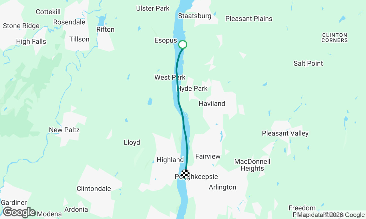 Overnight - Day 1 - PYC to Mid Hudson Bridge