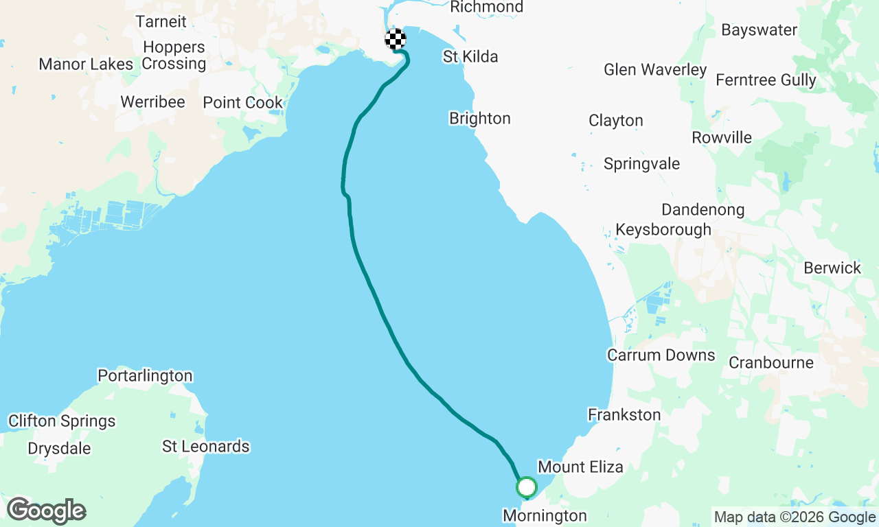 Mornington to Williamstown Easter Monday 