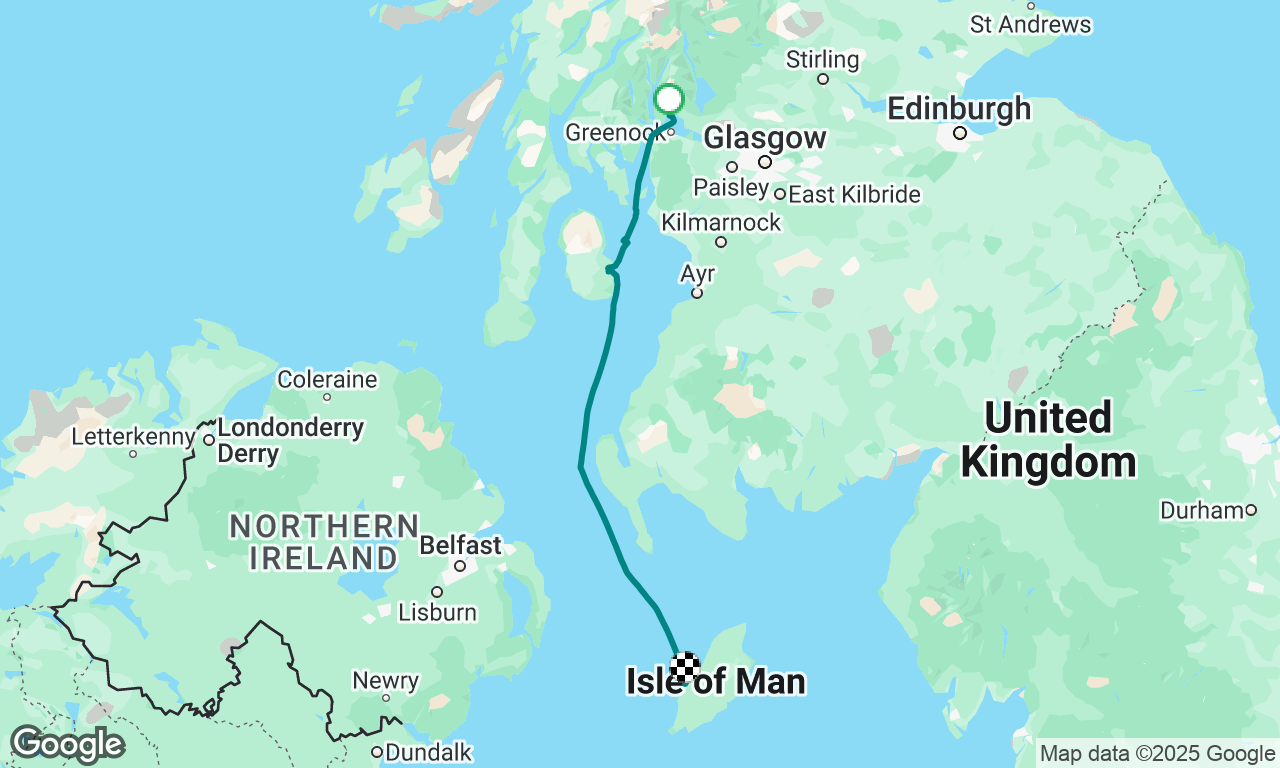 yacht to IOM to marshal at the TT