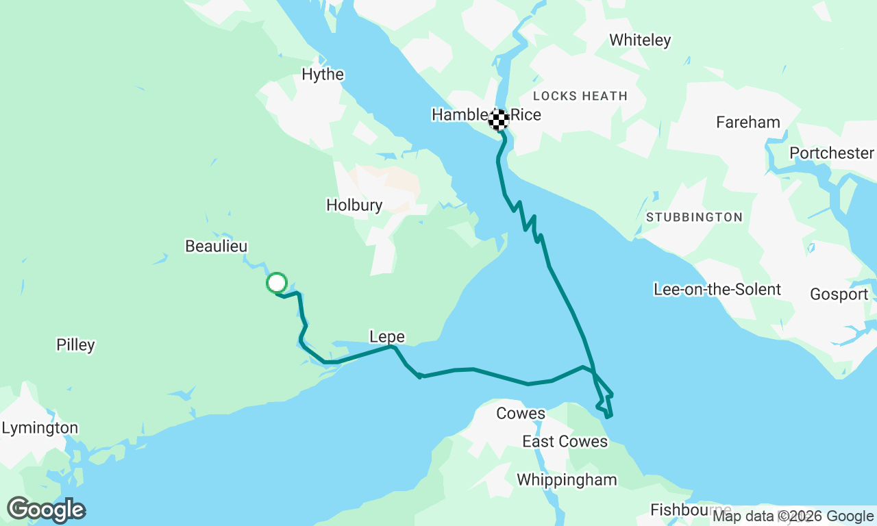 Bucklers Hard to Hamble Point