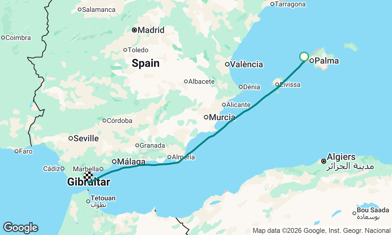 Voyage map
