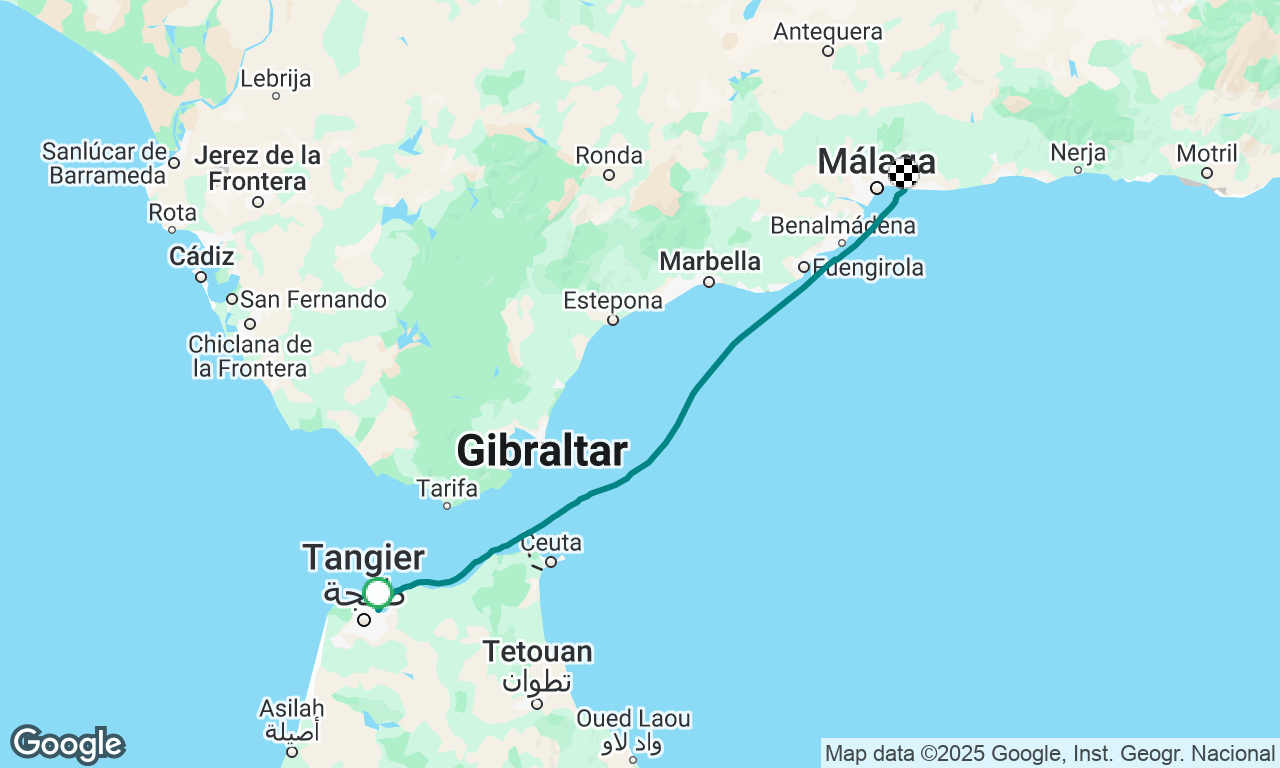 Tangier to Malaga