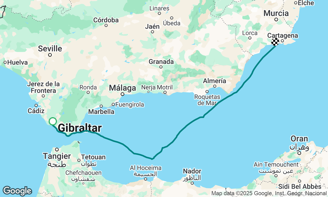 Barbate 🇪🇸 to Azohia 🇪🇸
