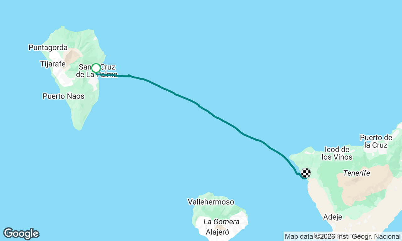 La Palma to Los Gigantes Tenerife