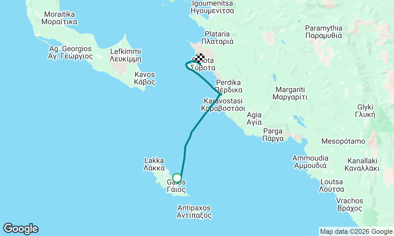Gaios to Syvota