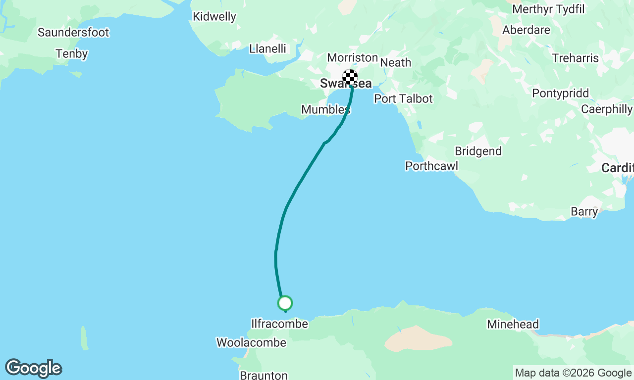 Ilfracombe to Swansea