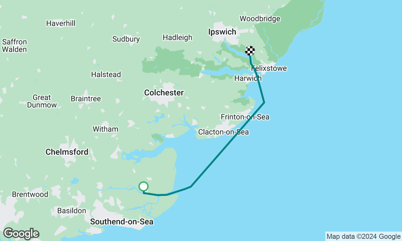 Return to base - Burnham on Crouch to Levington