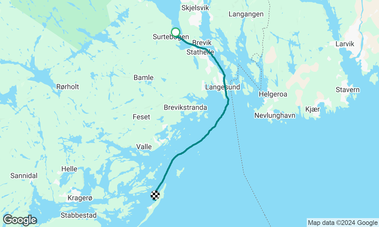 Første soloseilas. Jomfruland