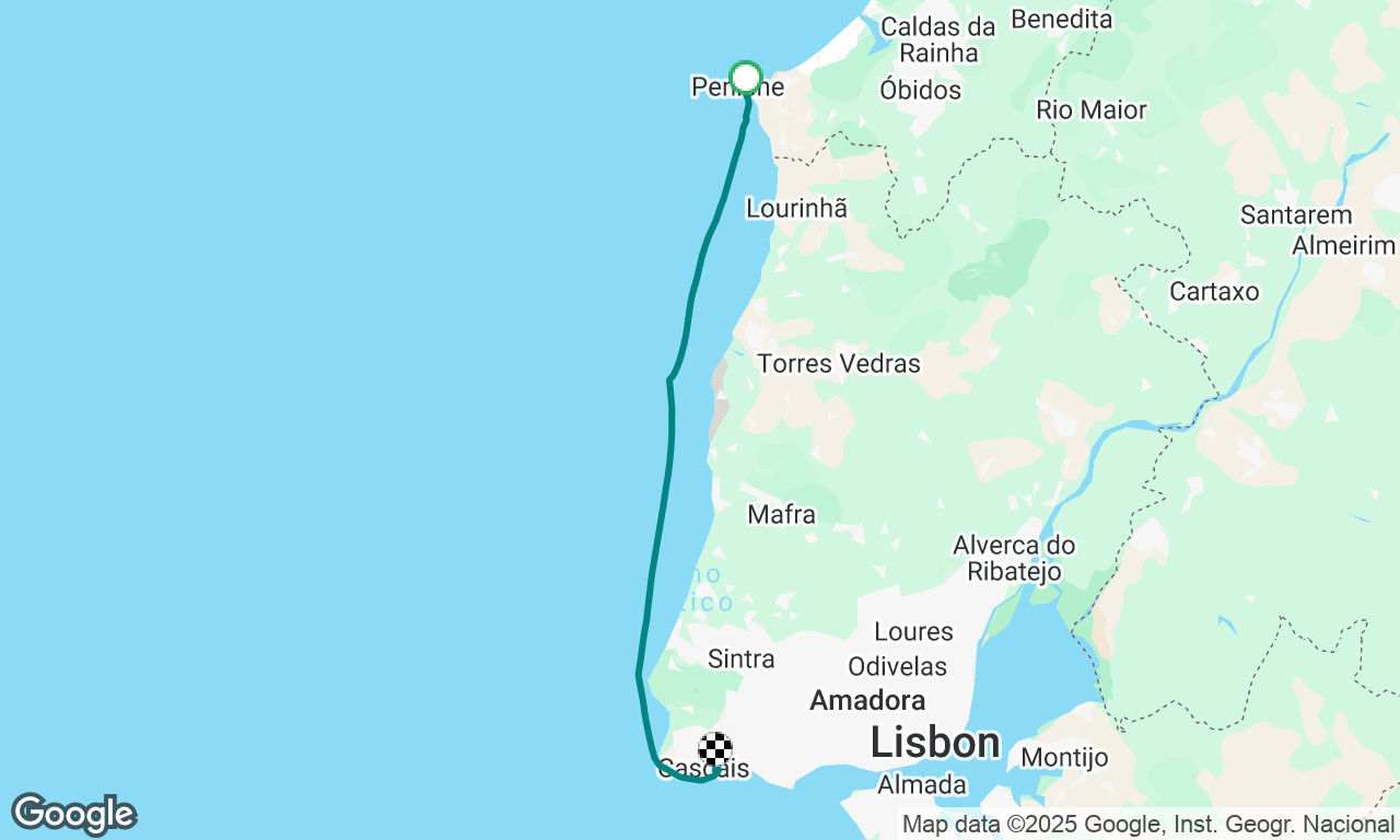 Peniche to Lissabon 