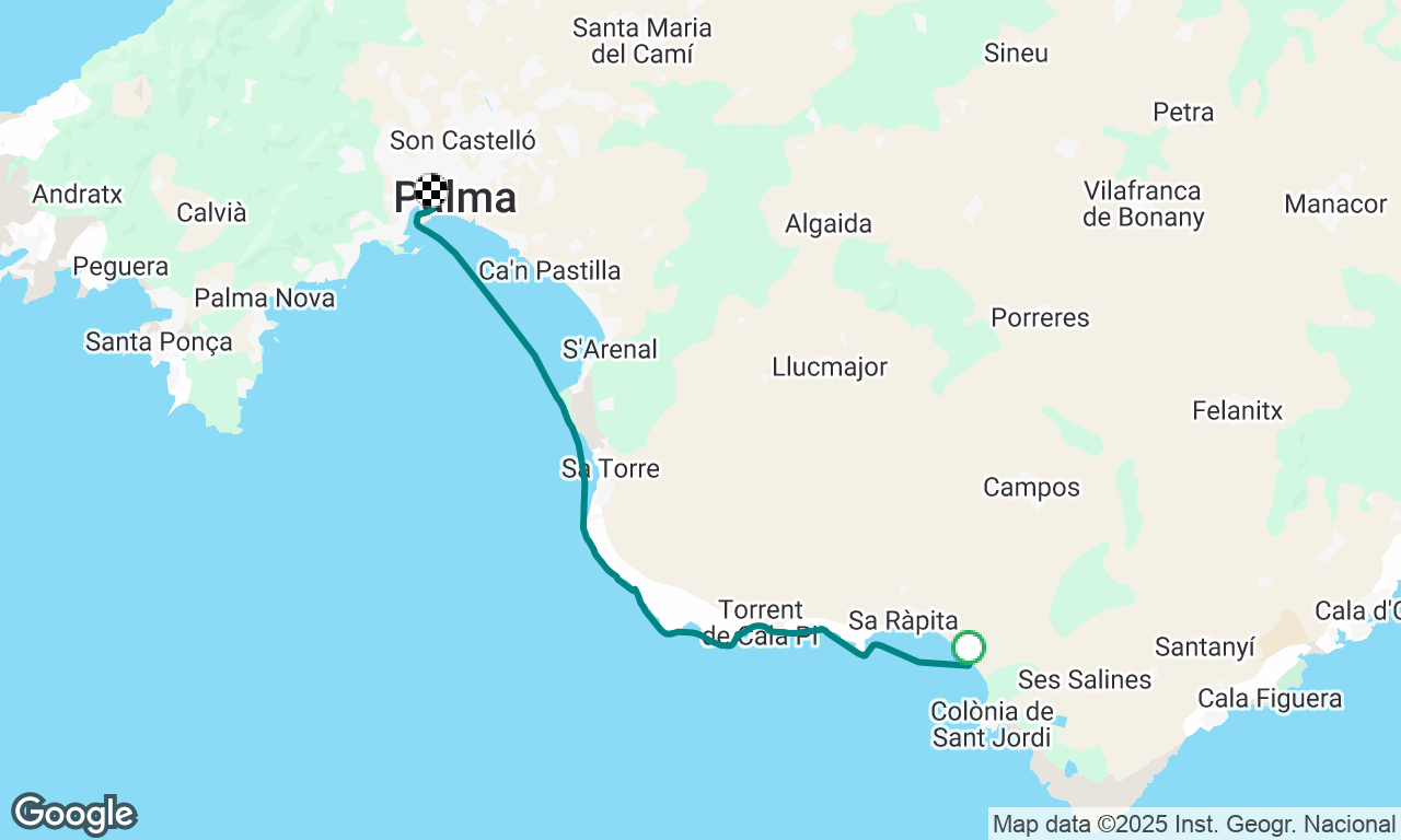Charter Baleares S4P7, Colonia San Jordi - Palma de Maiorca