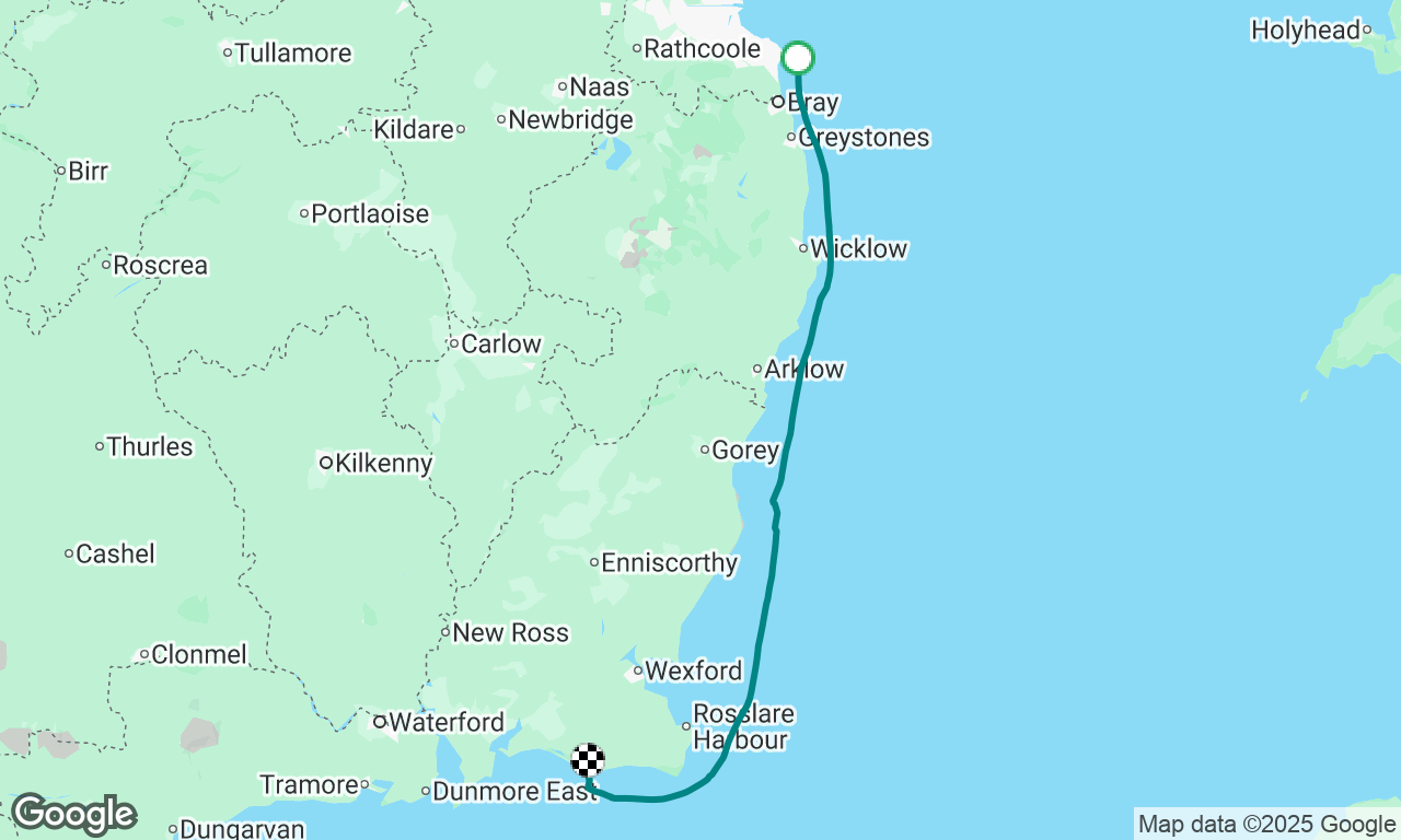 Route de Dún Laoghaire à Kilmore, Irlande