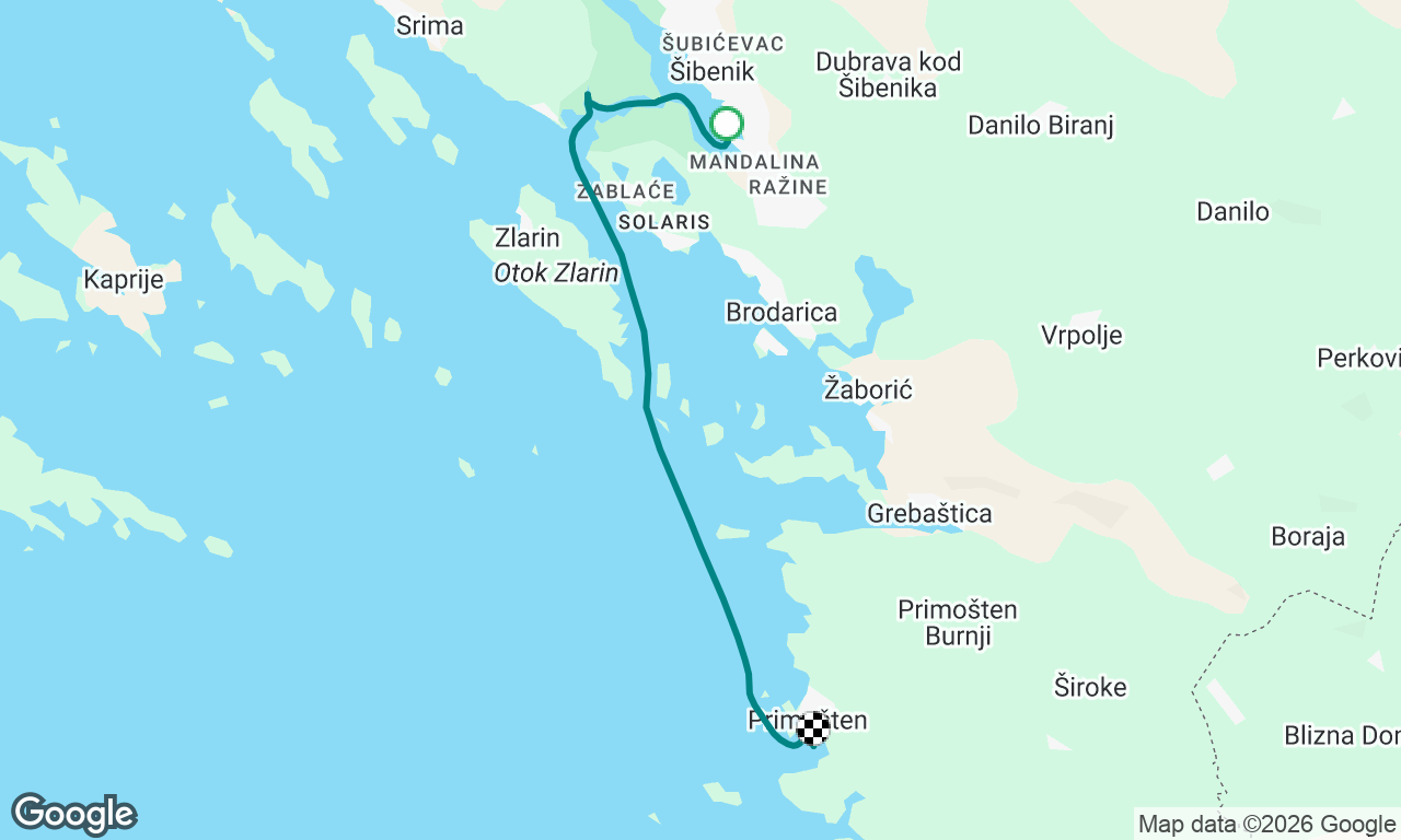 Šibenik to Primošten